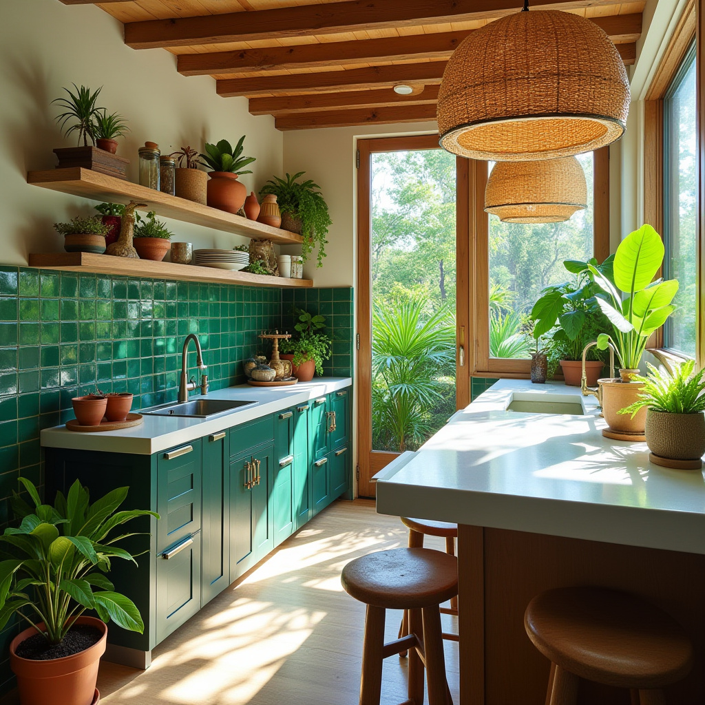 boho house kitchen 24