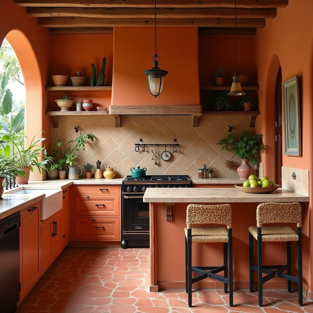 boho house kitchen 29