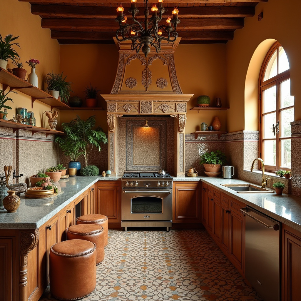 boho house kitchen 38