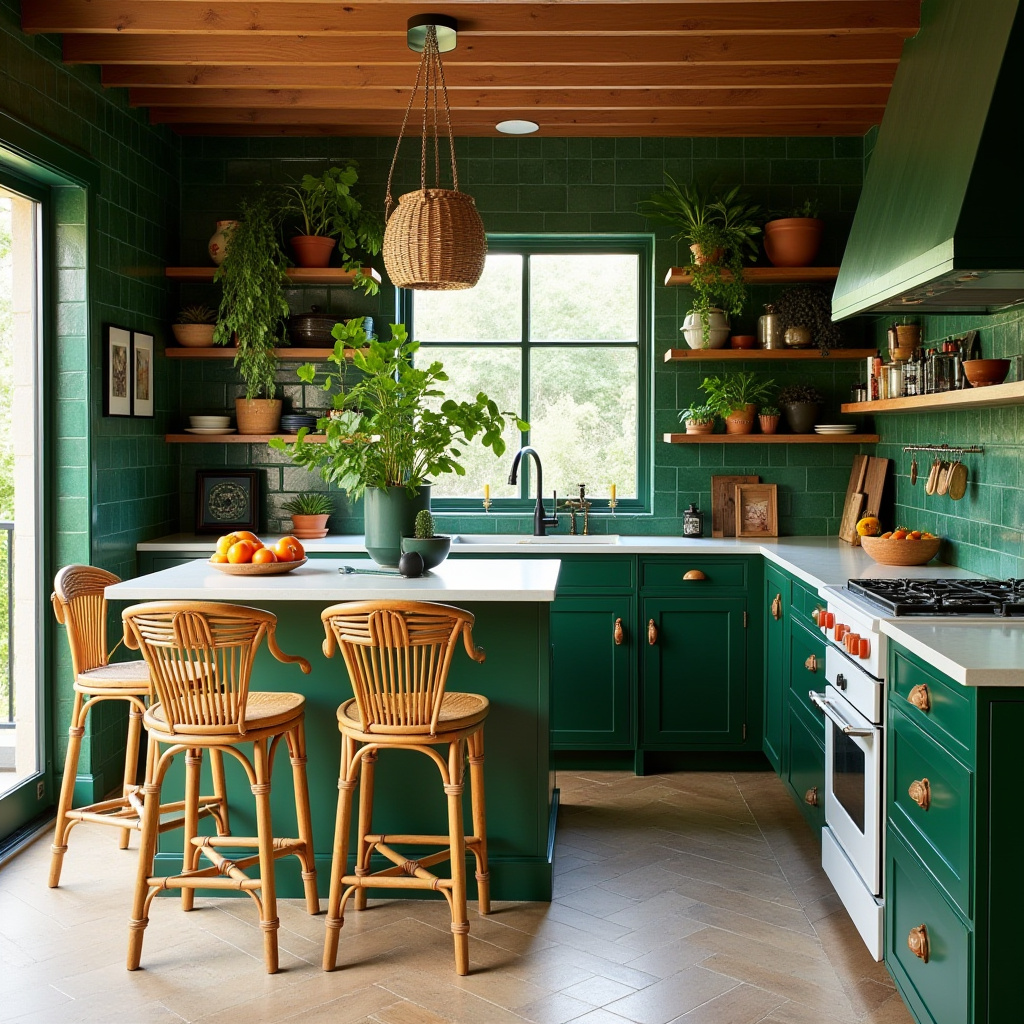 boho house kitchen 39