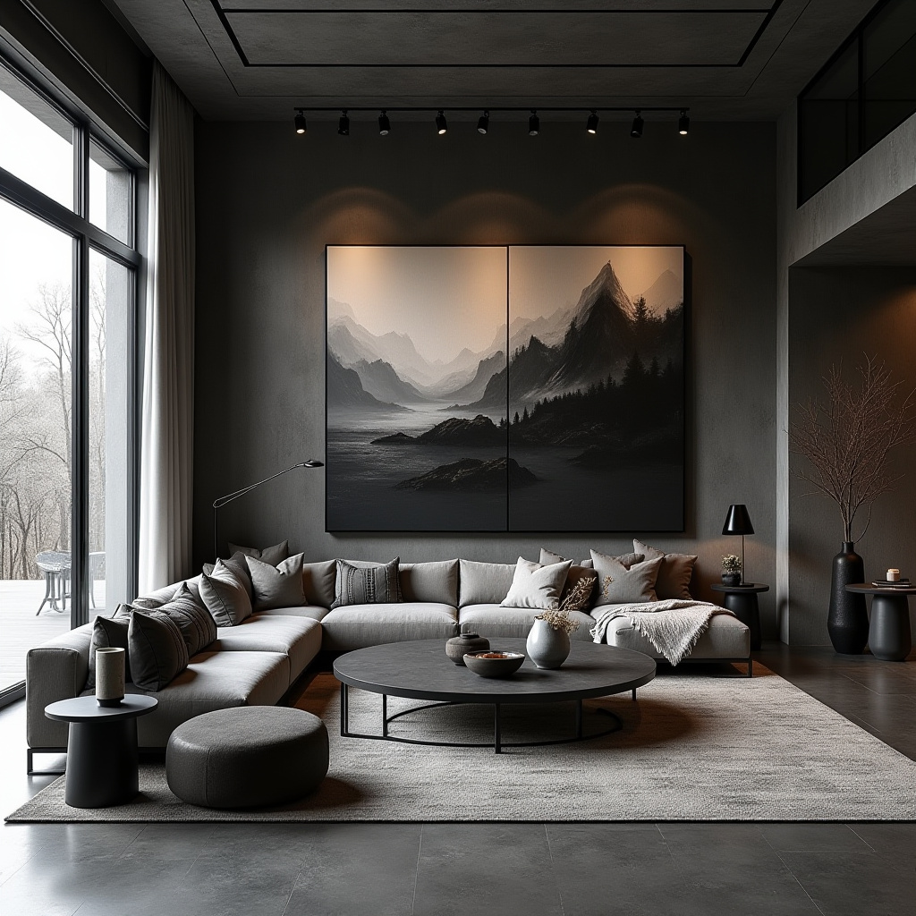 boho industrial living room 25