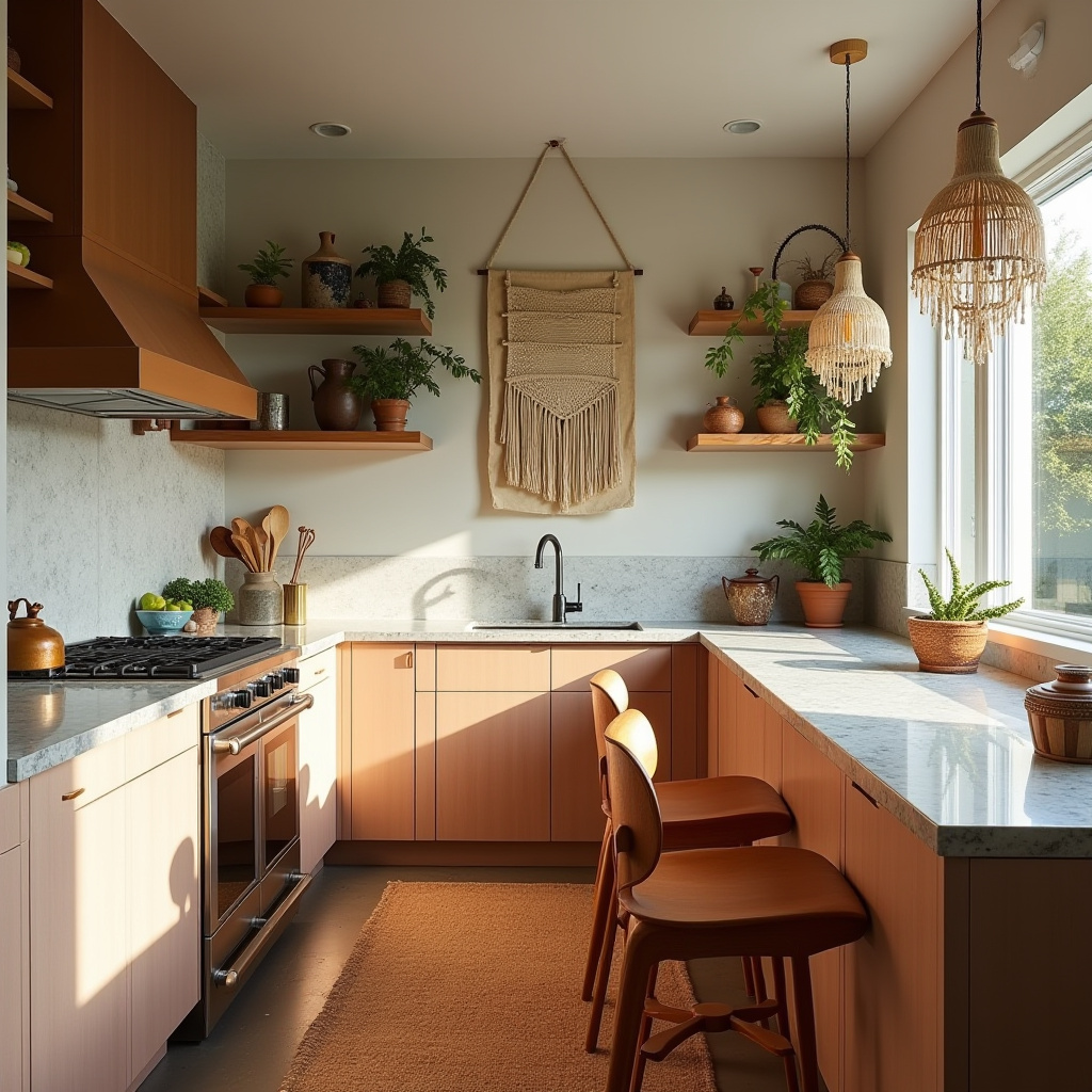boho kitchen 23