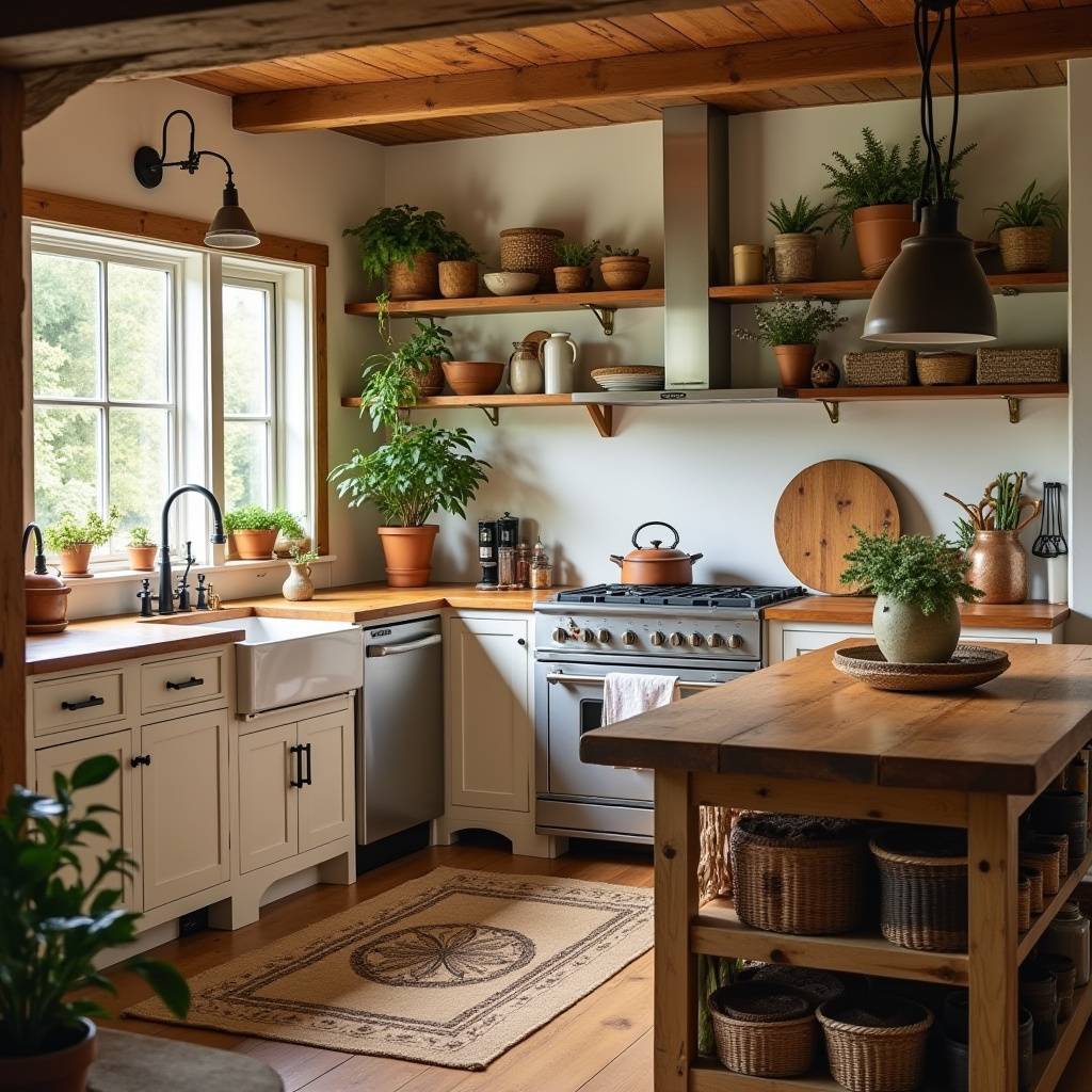 boho kitchen aesthetic 18