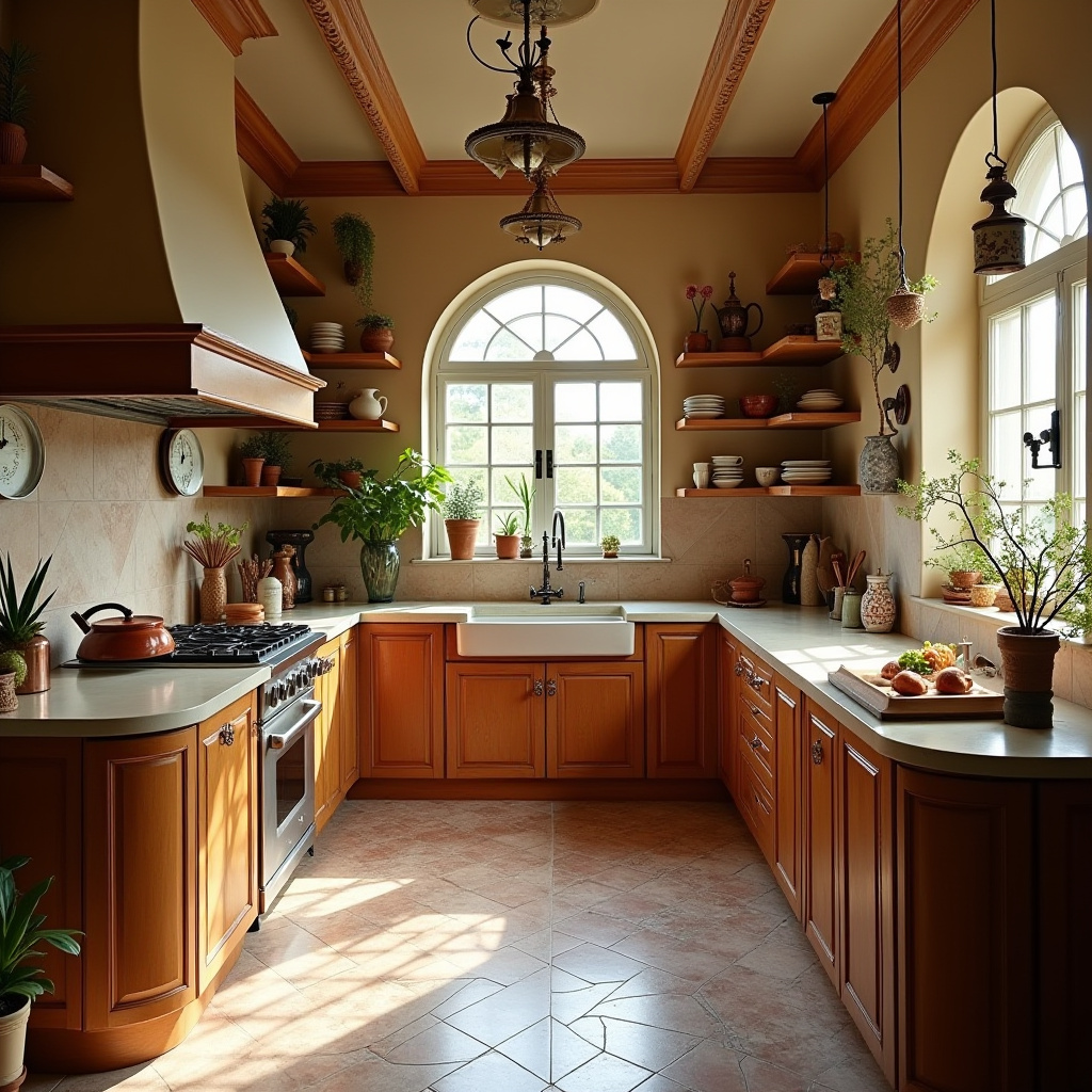 boho kitchen aesthetic 19