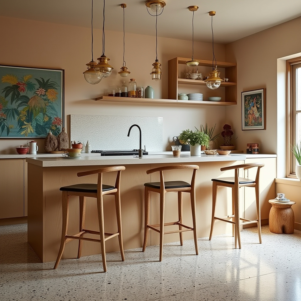 boho kitchen aesthetic 23