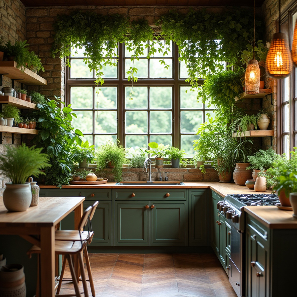 boho kitchen aesthetic 31