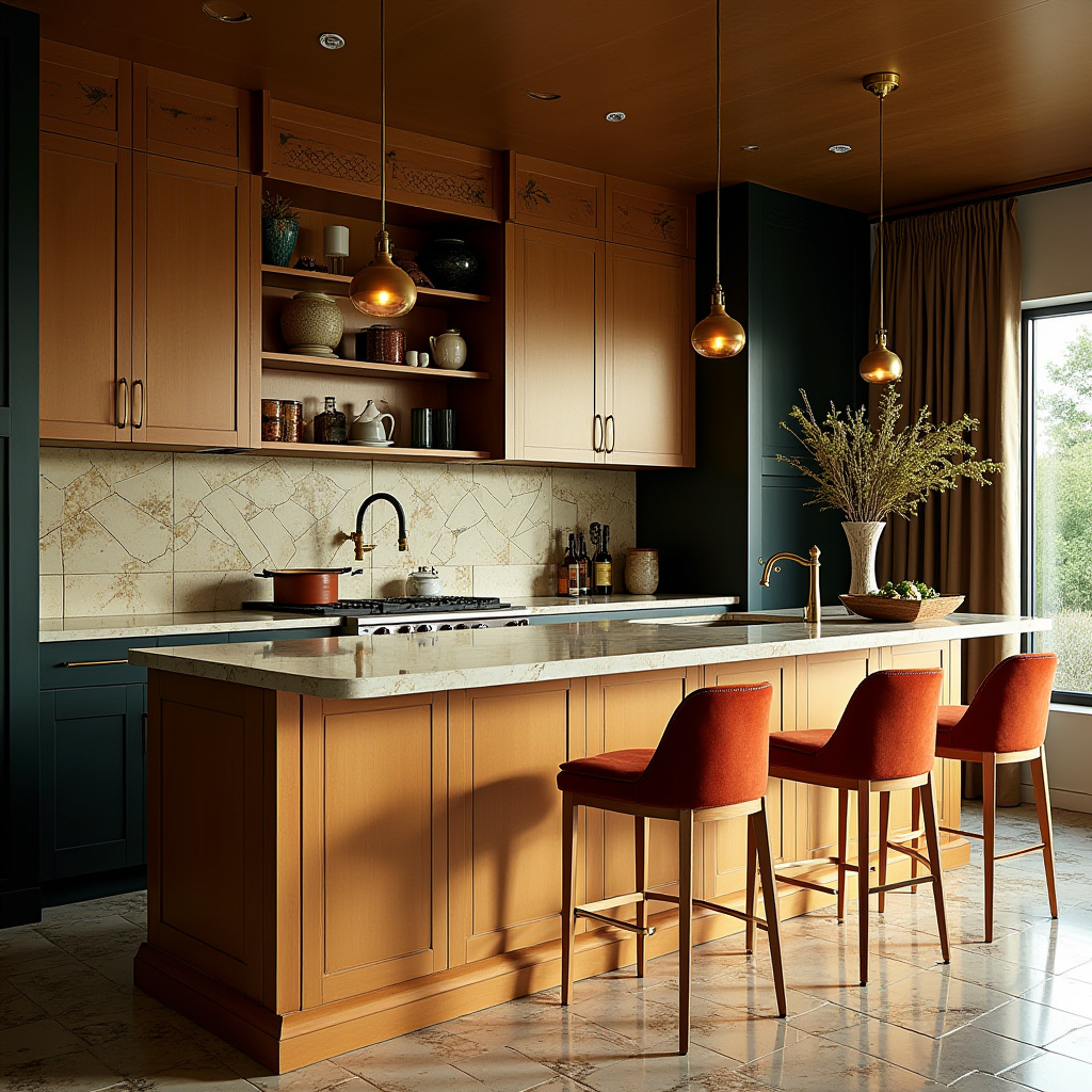 boho kitchen aesthetic 39