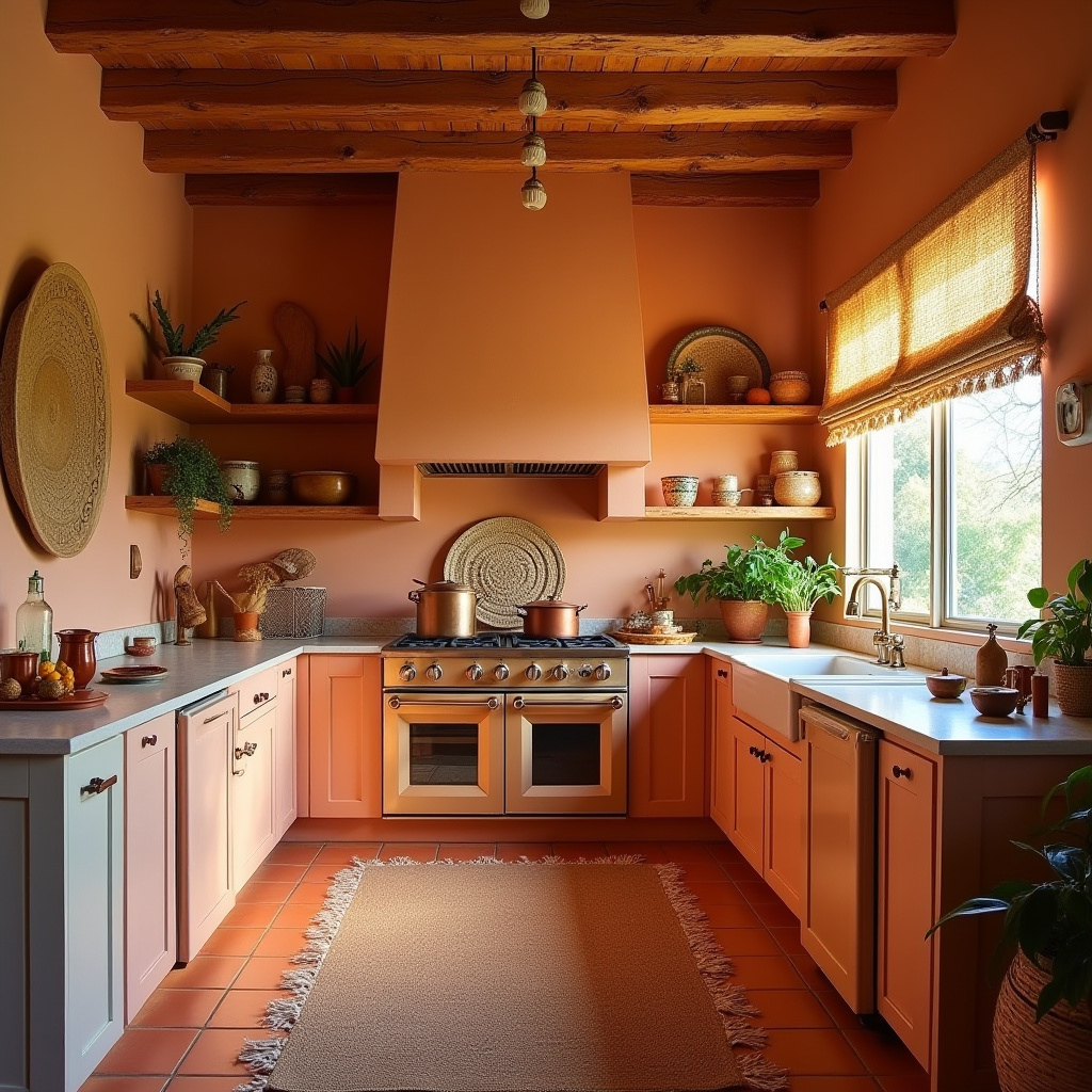 boho kitchen apartment 36