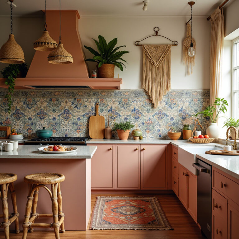 boho kitchen backsplash 1