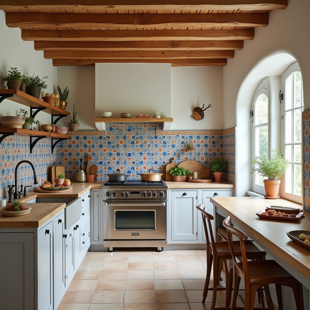 boho kitchen backsplash 10