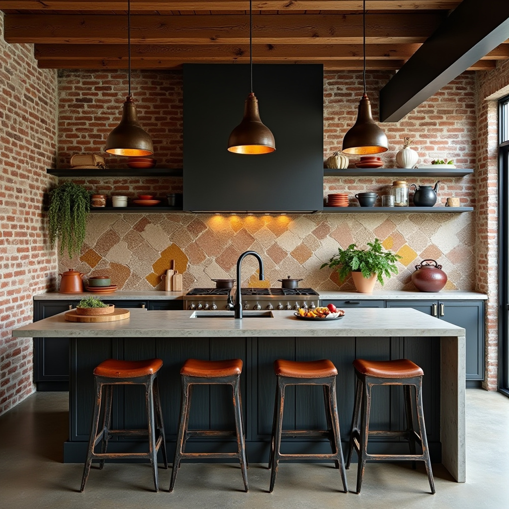 boho kitchen backsplash 11