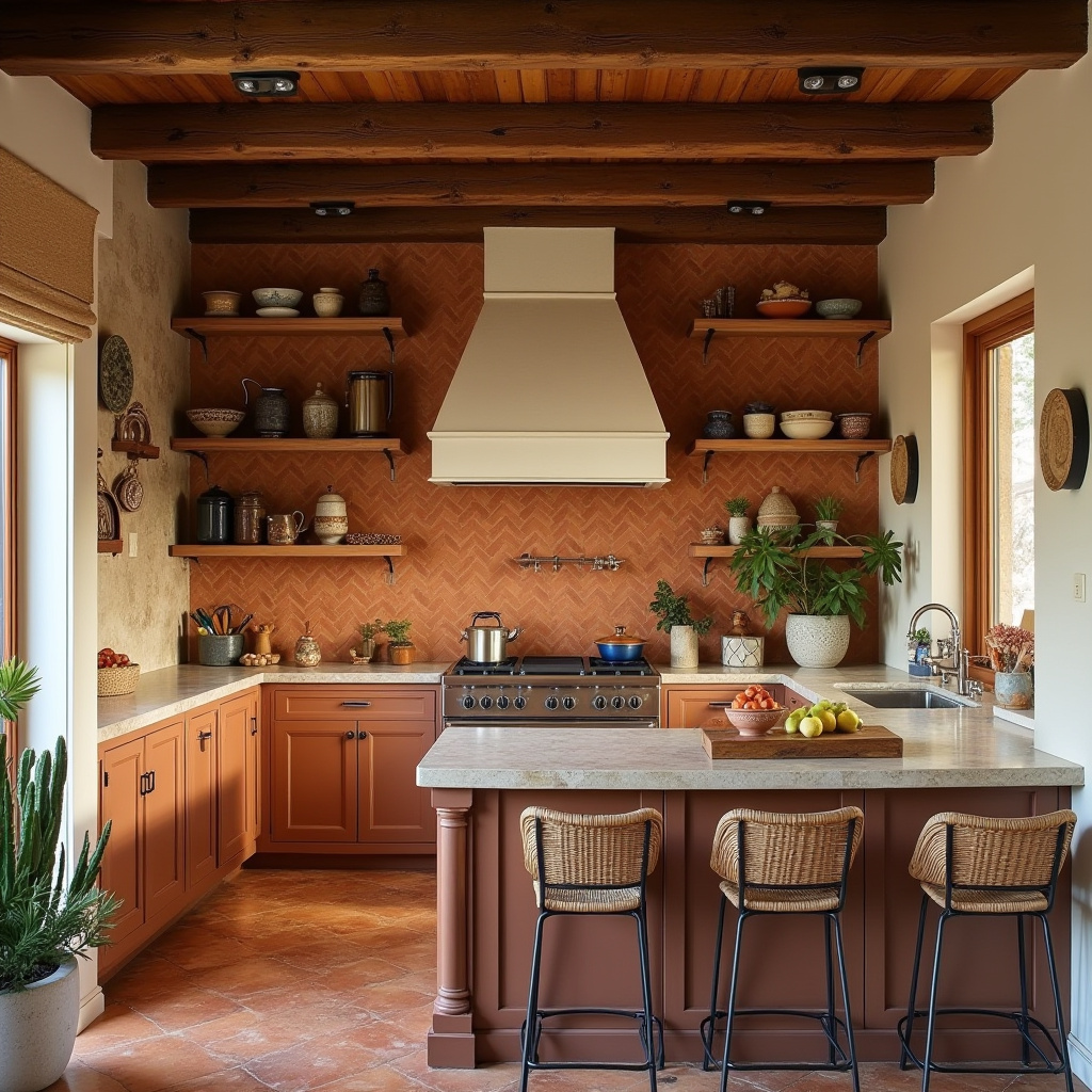 boho kitchen backsplash ideas 26