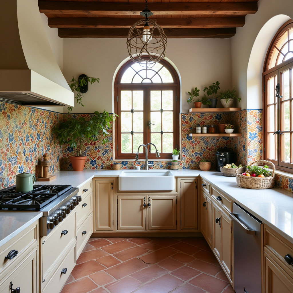 boho kitchen backsplash ideas 35