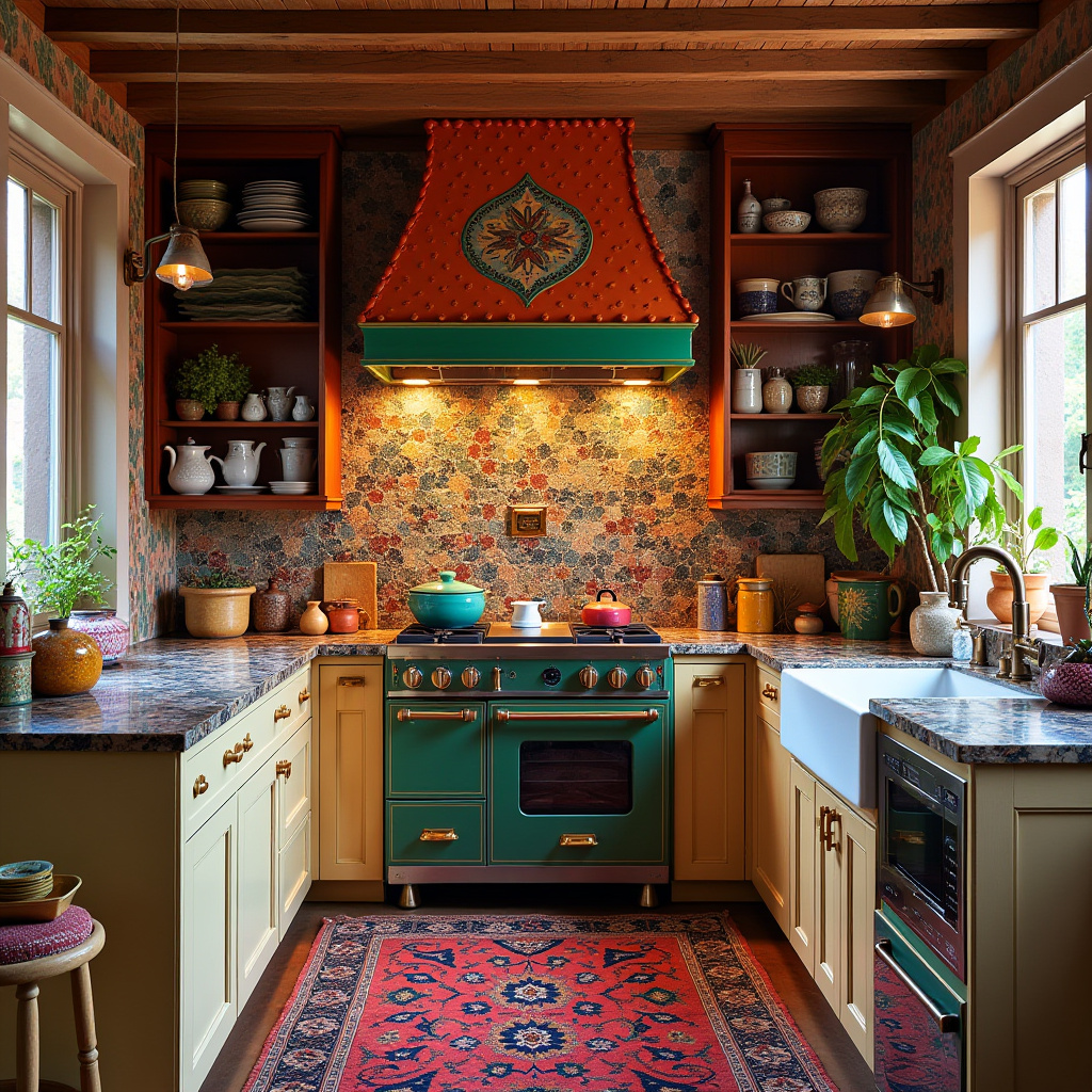 boho kitchen backsplash ideas 40