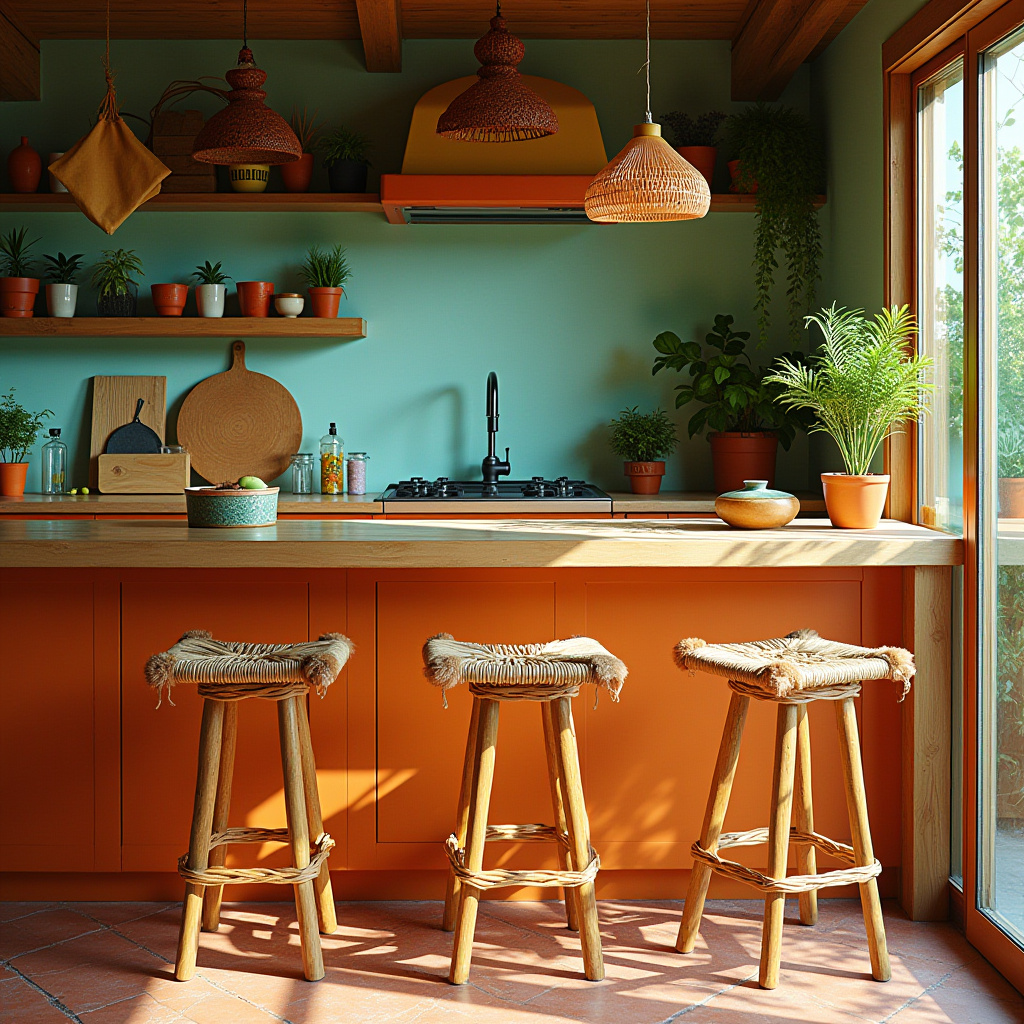 boho kitchen barstools 5