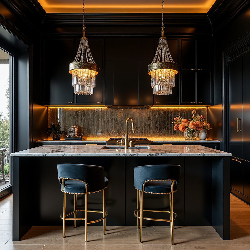boho kitchen black cabinets 28