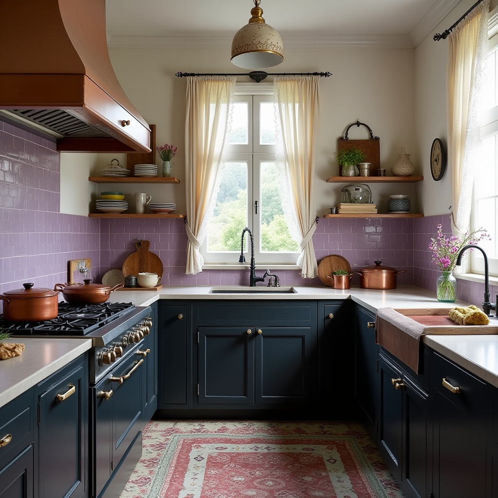 boho kitchen black cabinets 40