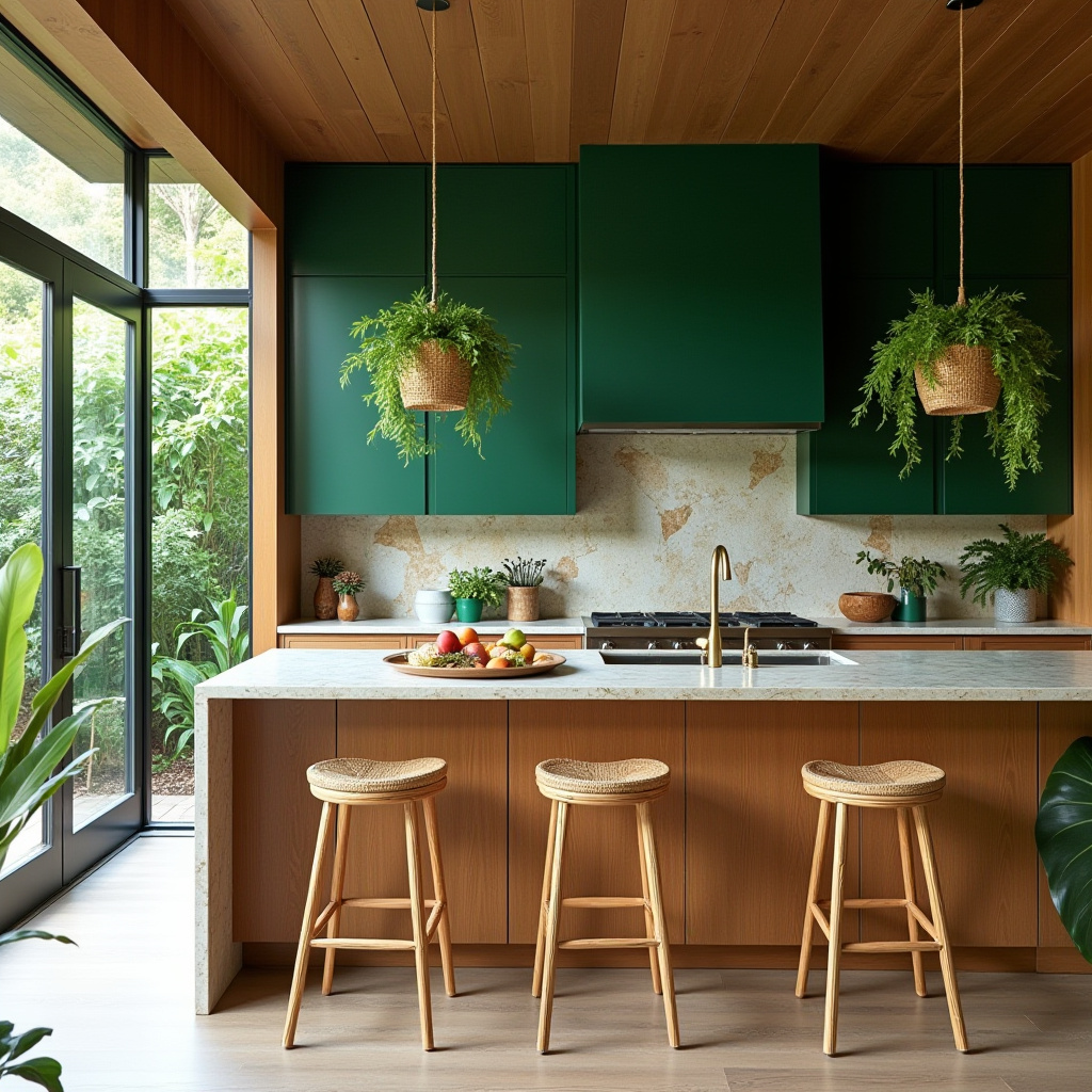 boho kitchen cabinet colors 11