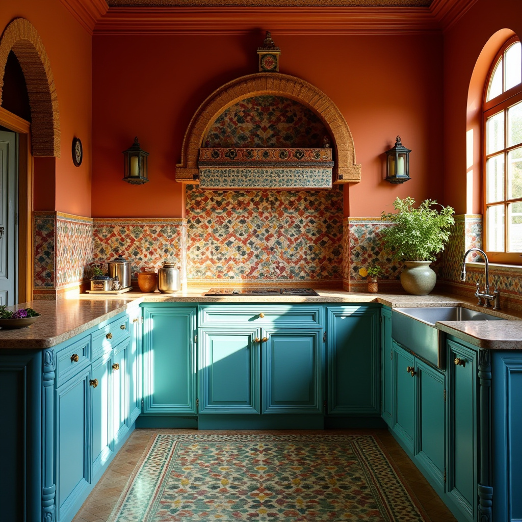 boho kitchen cabinet colors 22