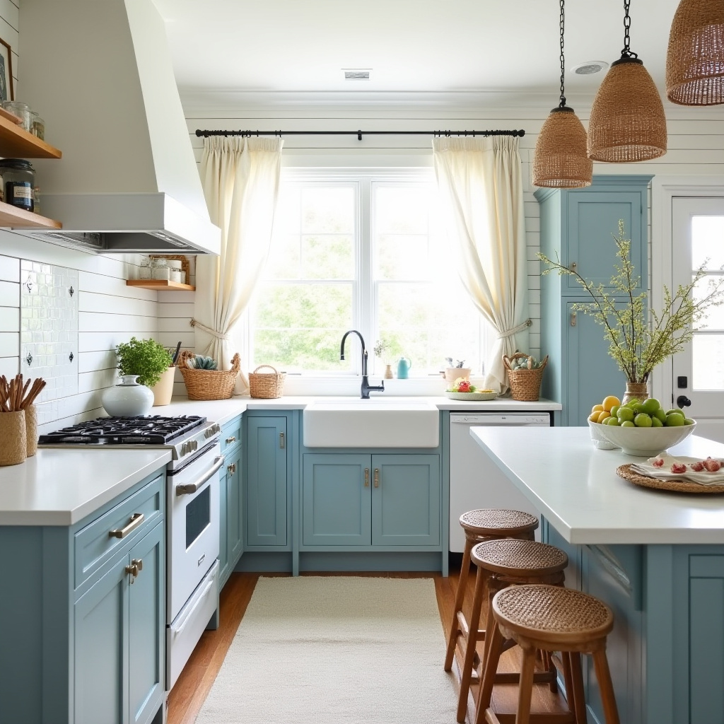boho kitchen cabinet colors 37