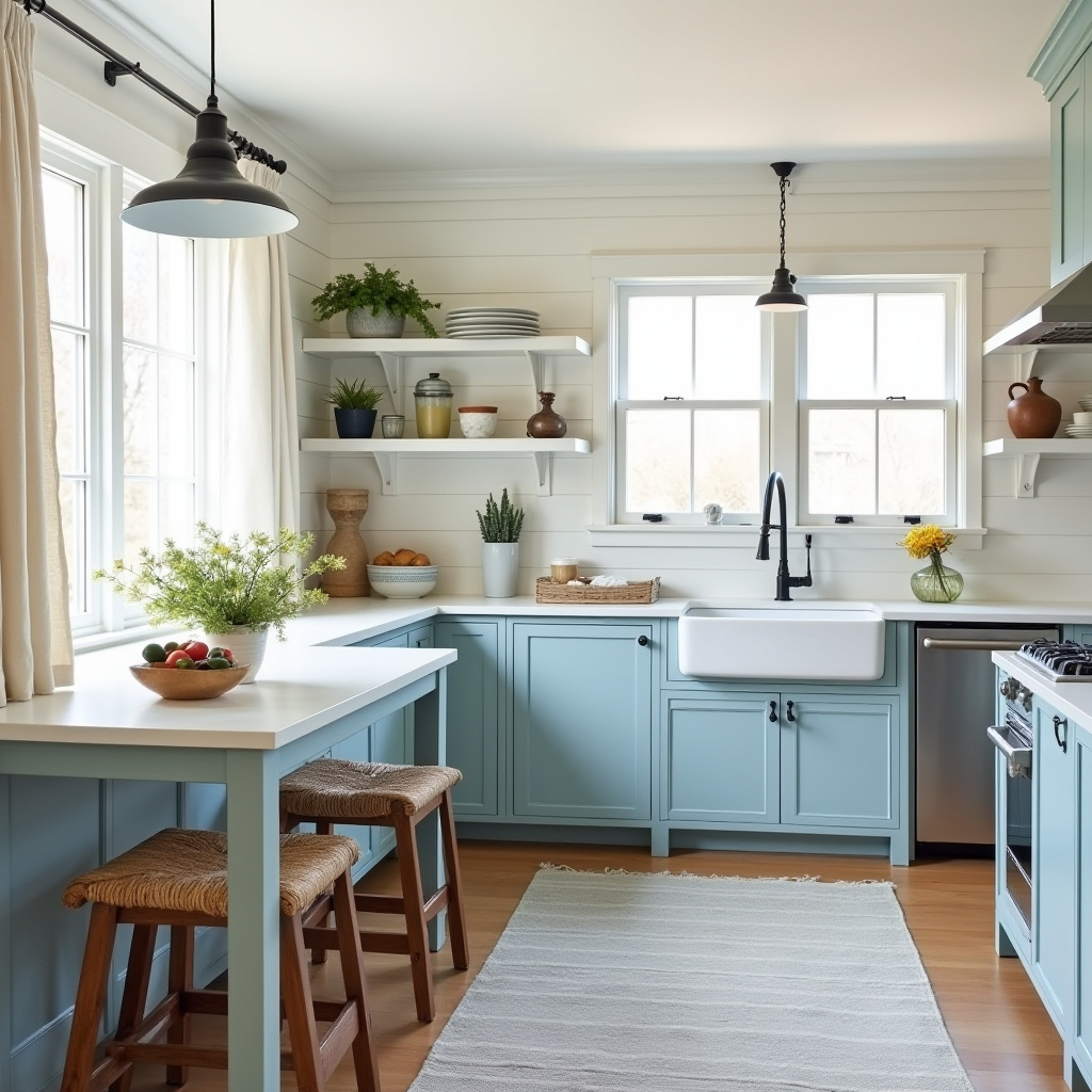 boho kitchen cabinet colors 38