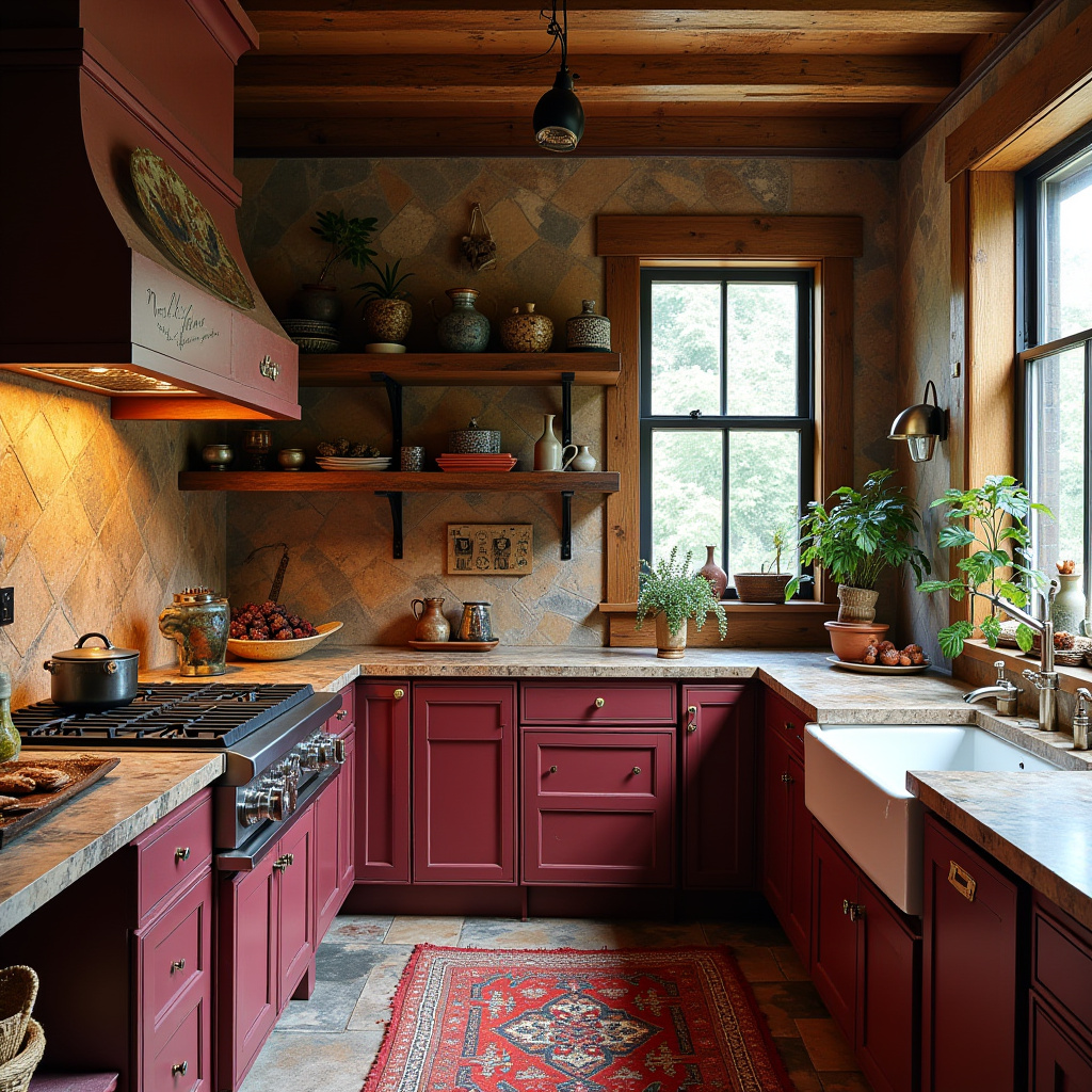boho kitchen cabinet colors 39