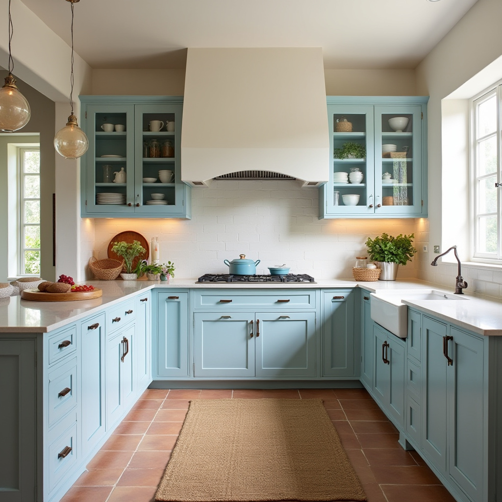boho kitchen cabinet colors 7
