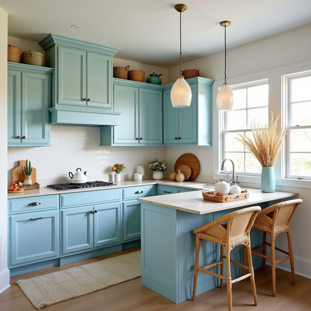boho kitchen cabinets 13