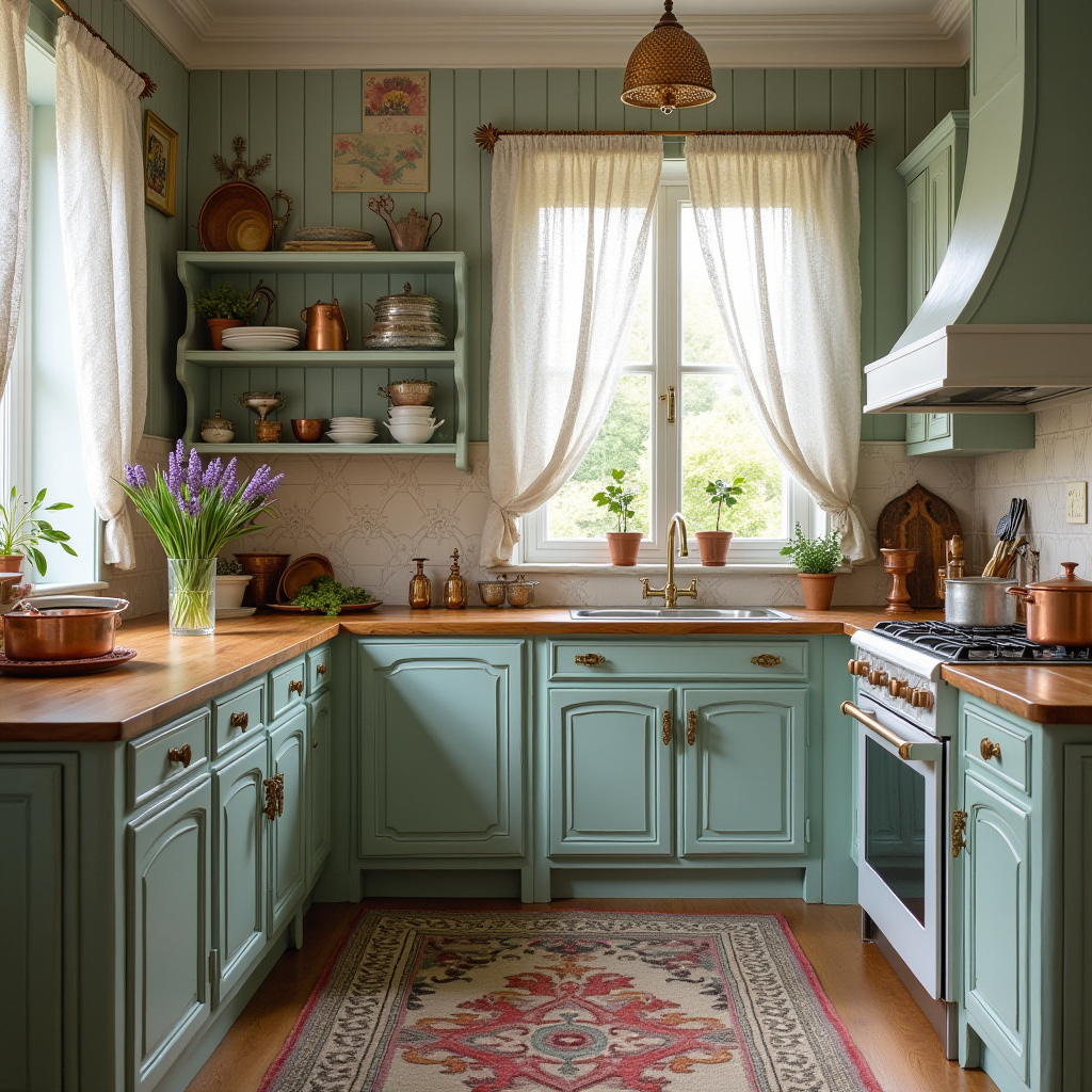 boho kitchen cabinets 18