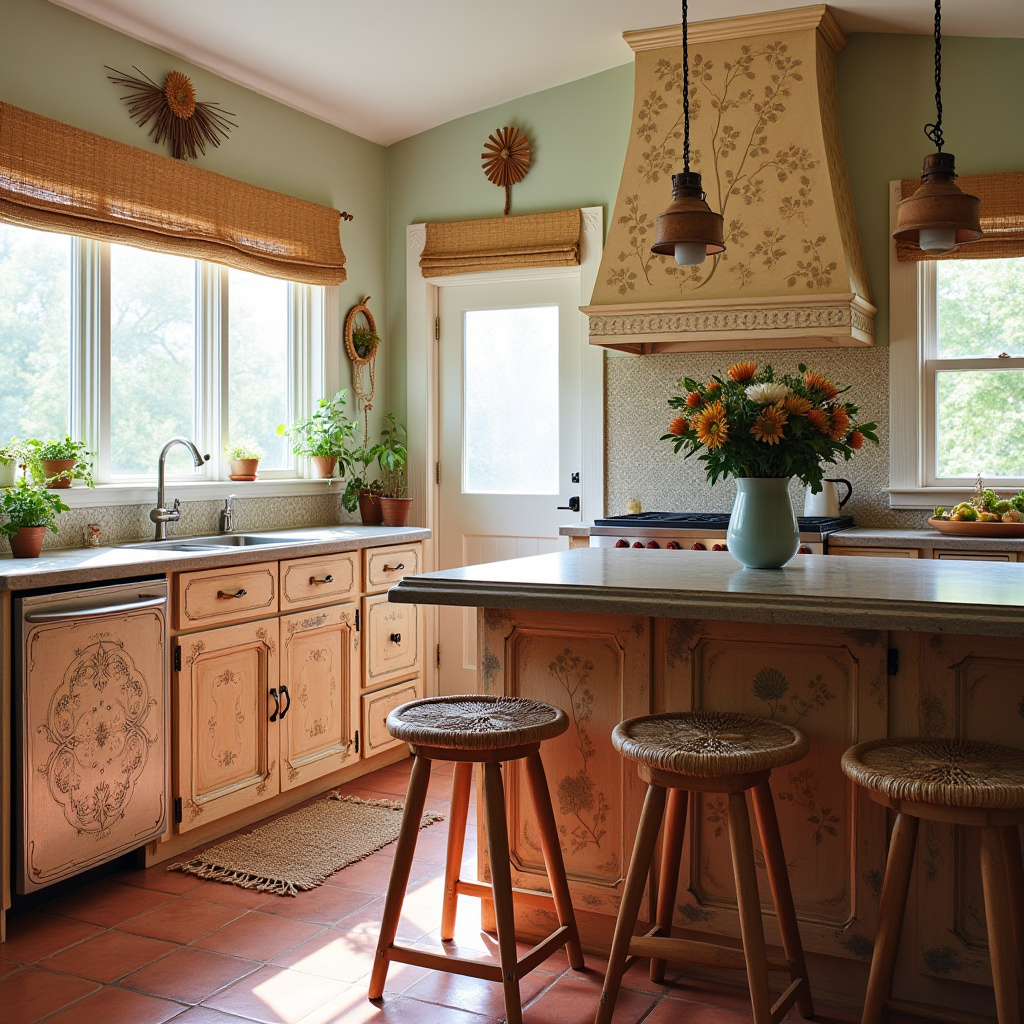 boho kitchen cabinets 2