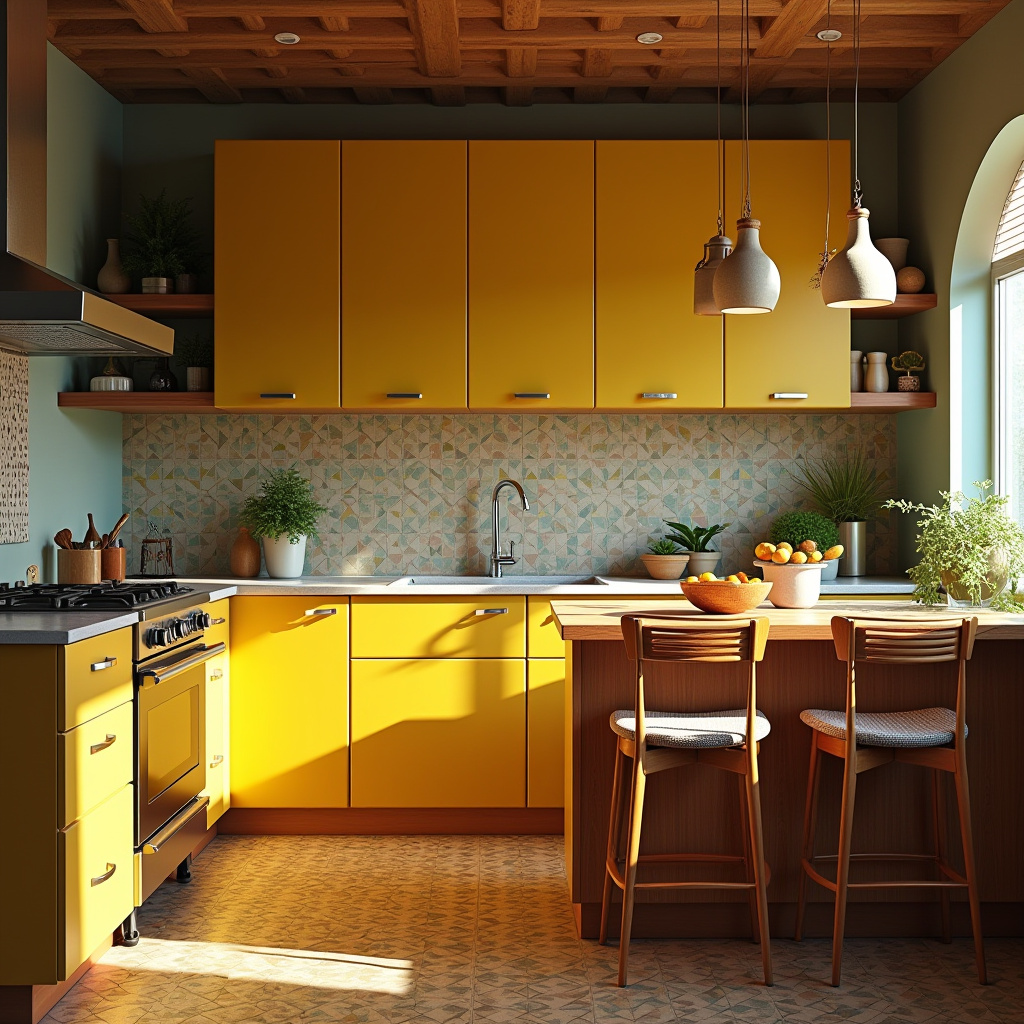 boho kitchen cabinets 21