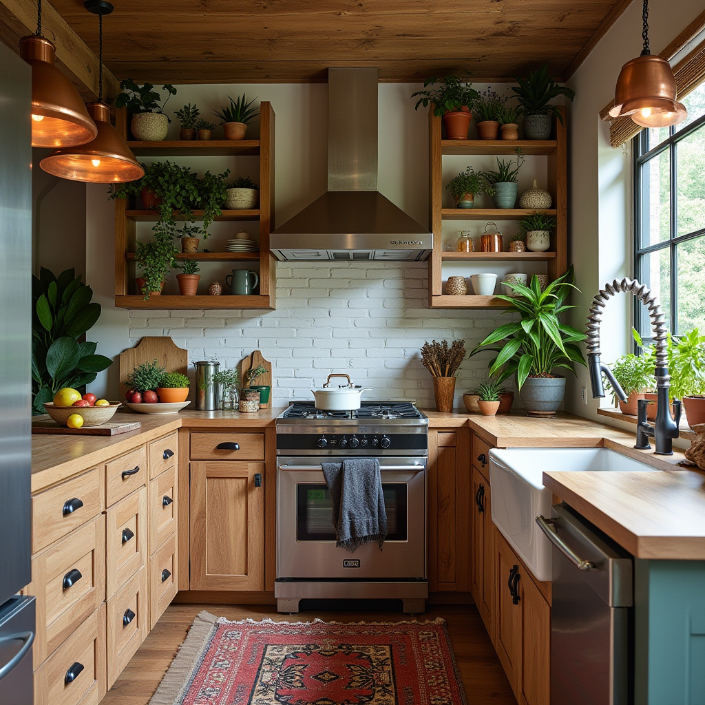 boho kitchen cabinets 4