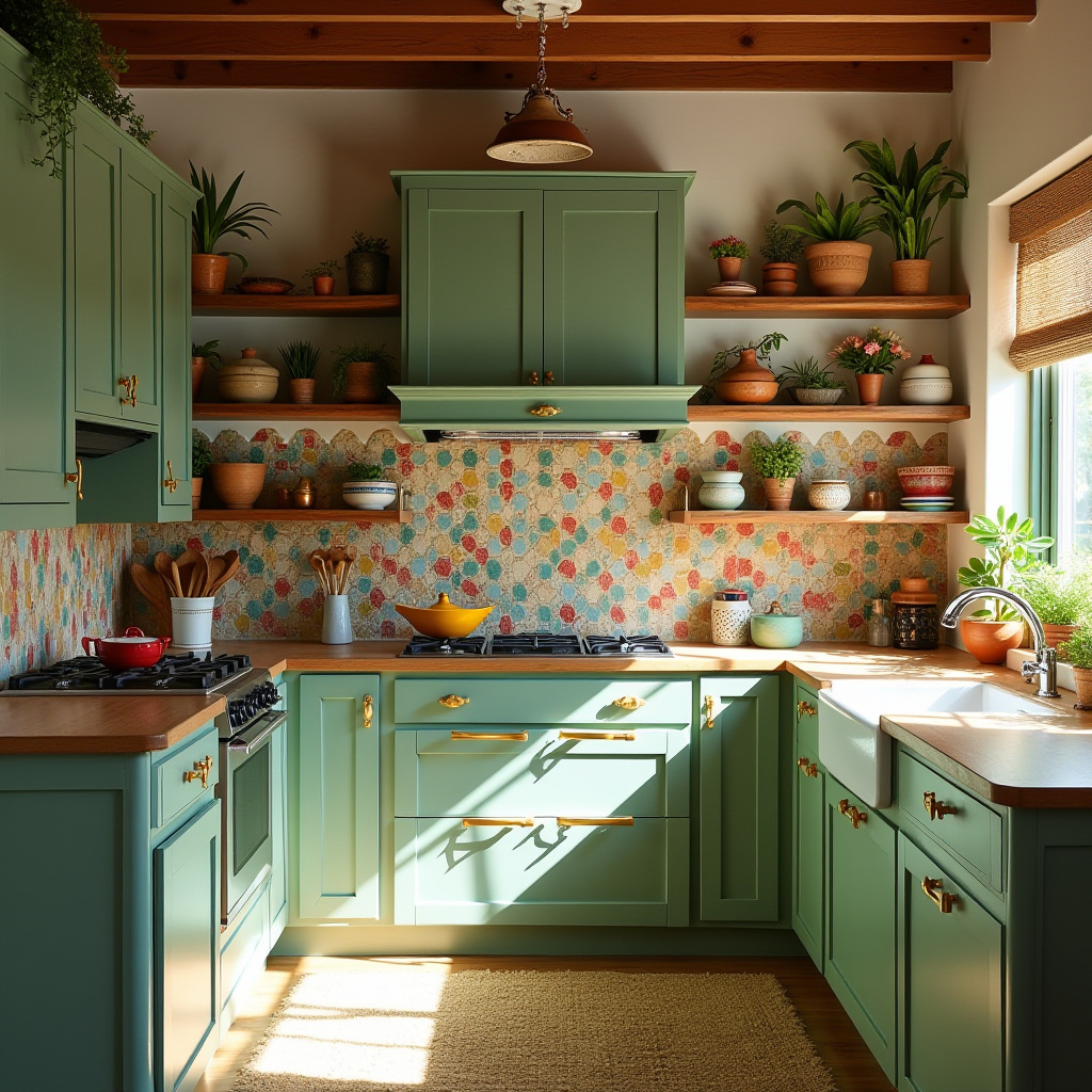 boho kitchen cabinets 5
