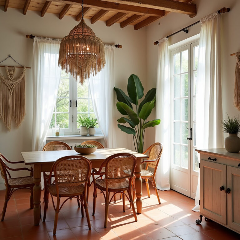 boho kitchen chandelier 1