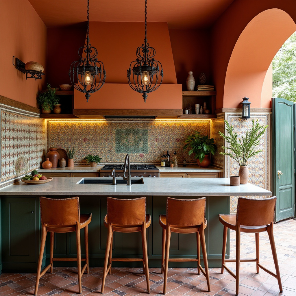 boho kitchen color schemes 10