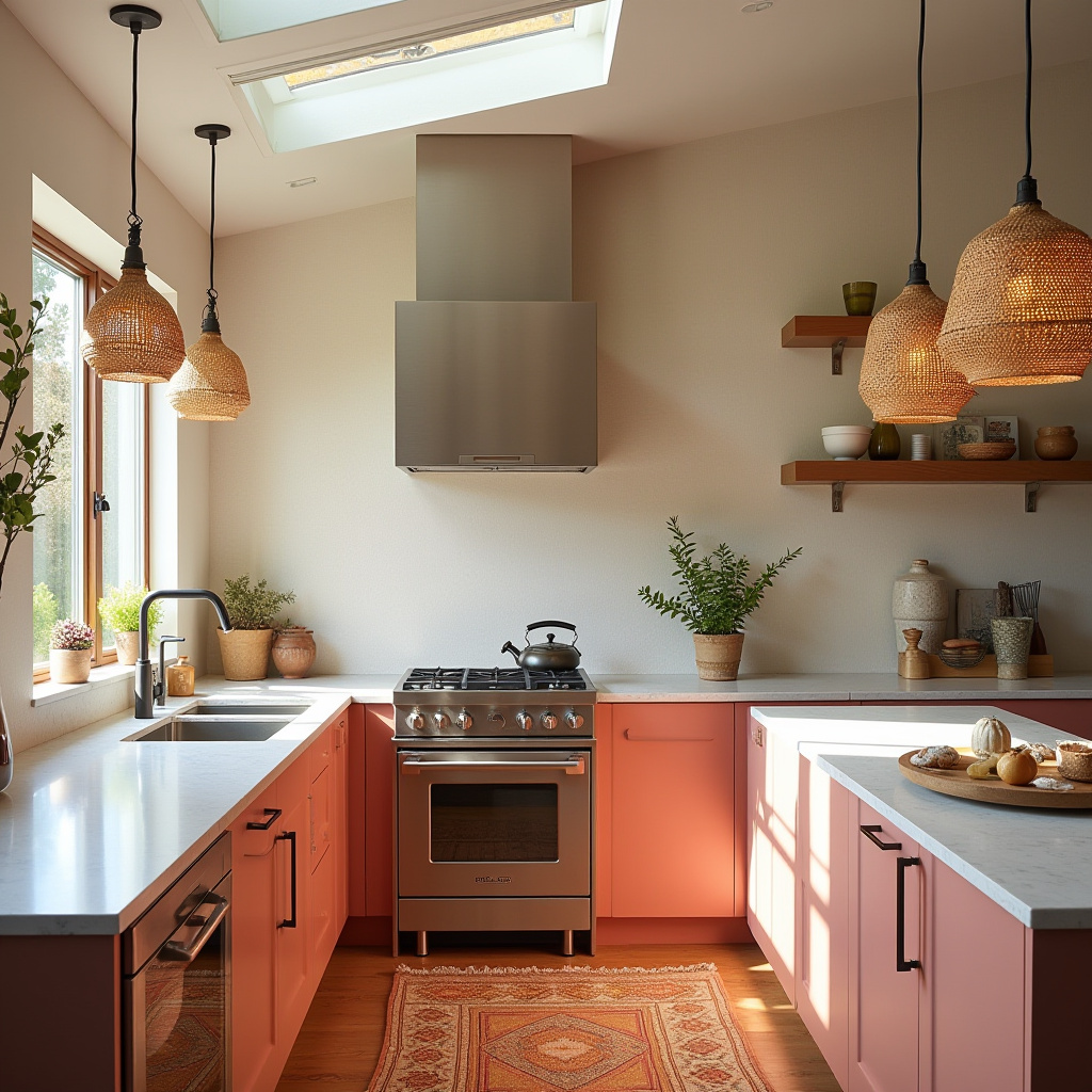 boho kitchen color schemes 12