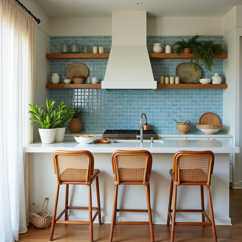 boho kitchen color schemes 19