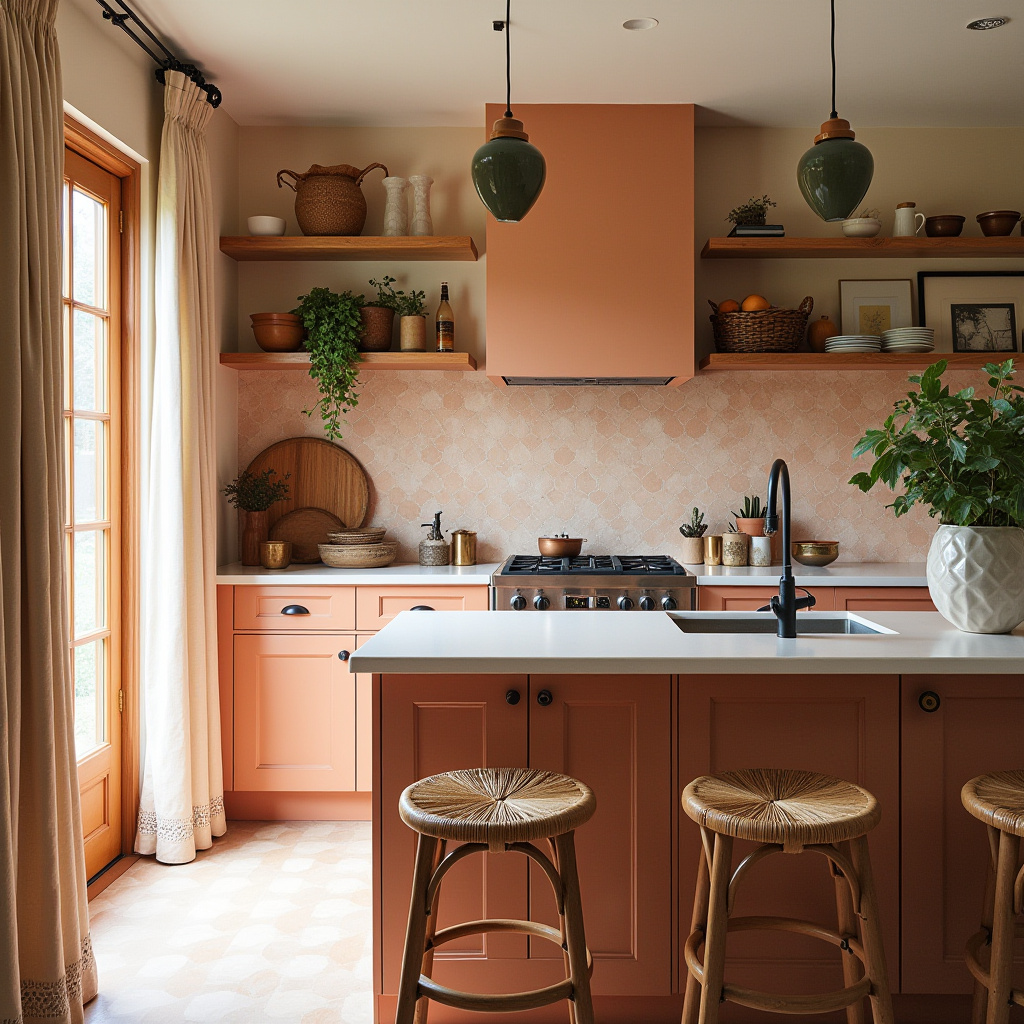 boho kitchen color schemes 2