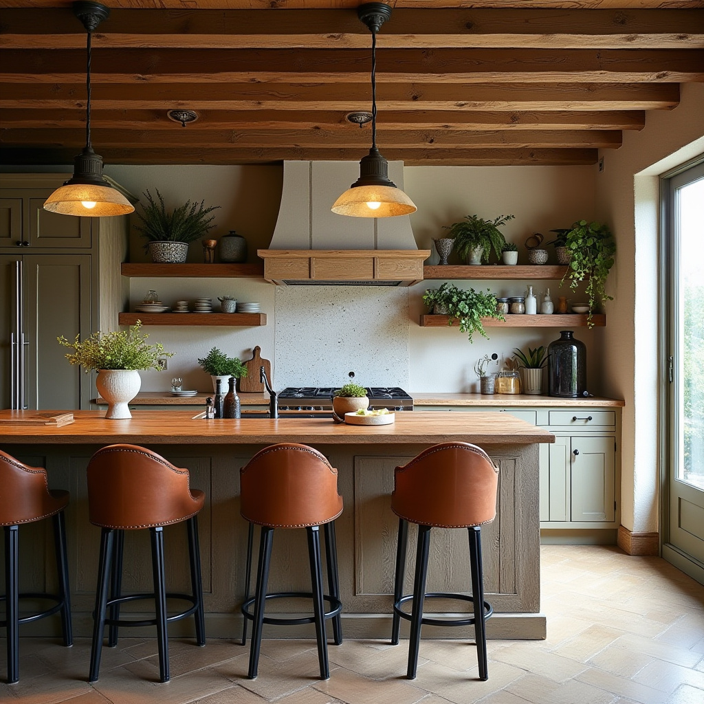 boho kitchen color schemes 22