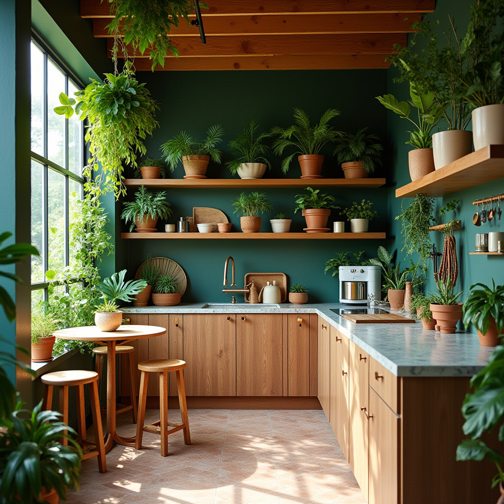 boho kitchen color schemes 30