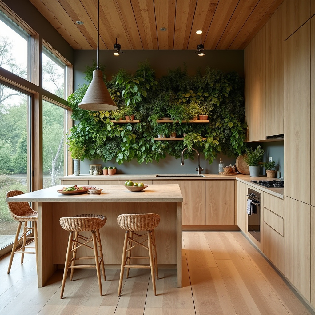 boho kitchen color schemes 39