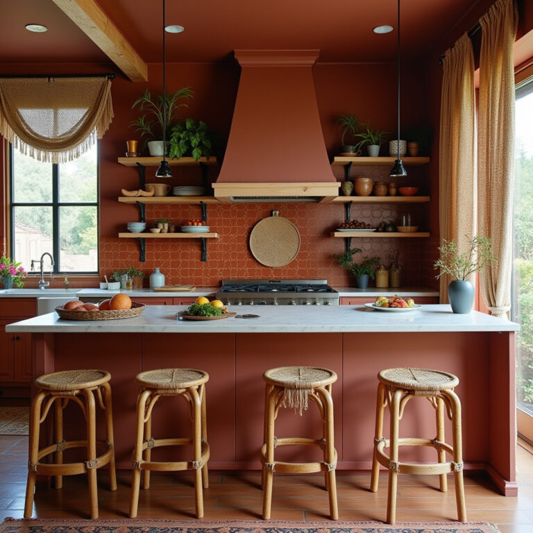 boho kitchen colors 1