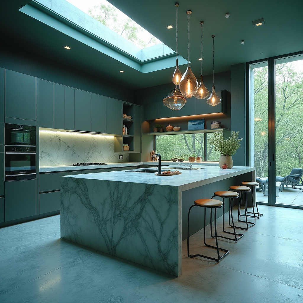 boho kitchen colors 19