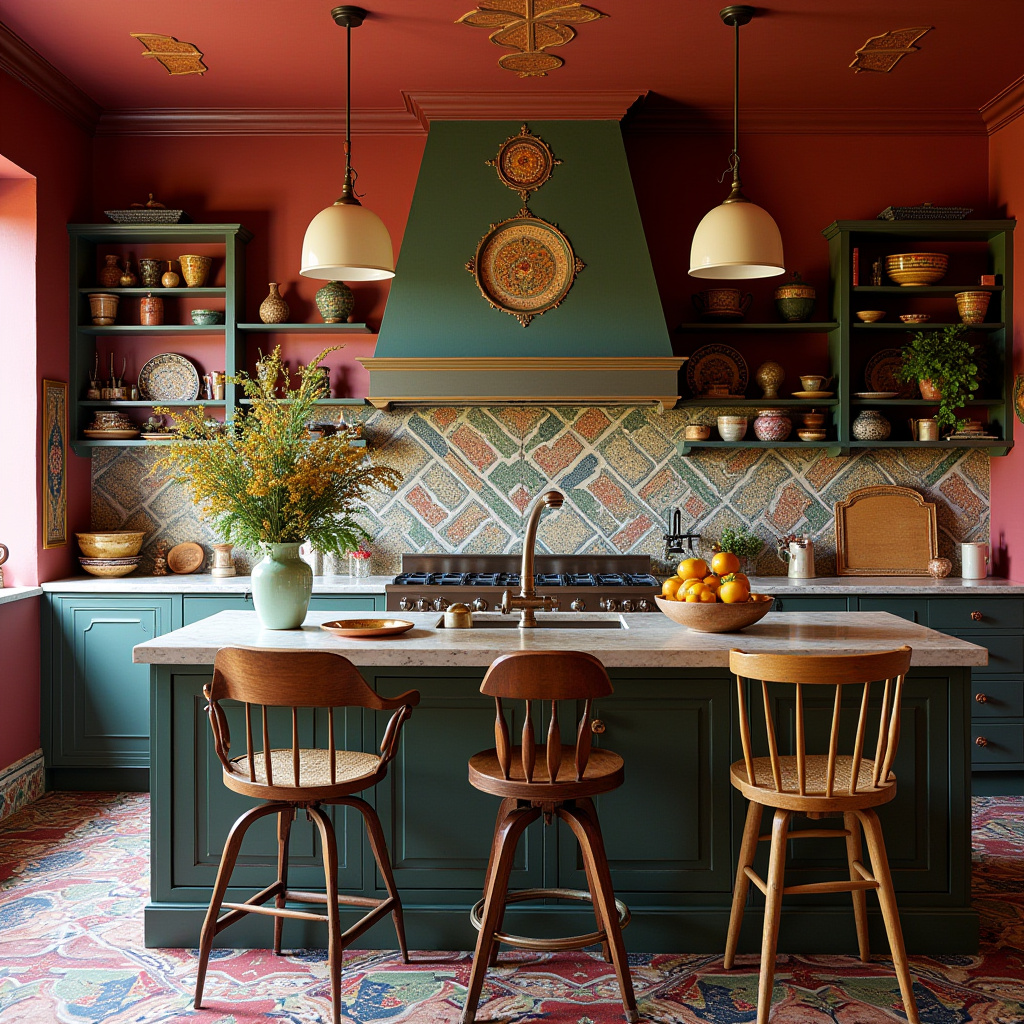 boho kitchen colors 40