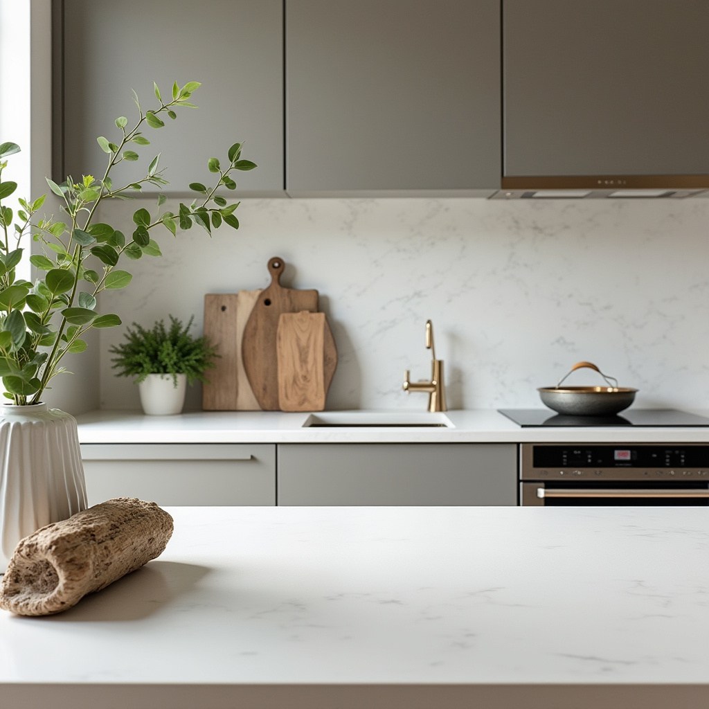 boho kitchen counter decor 37