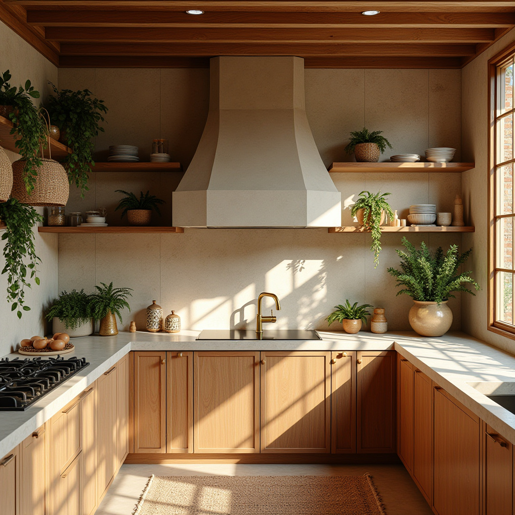 boho kitchen counter decor 6