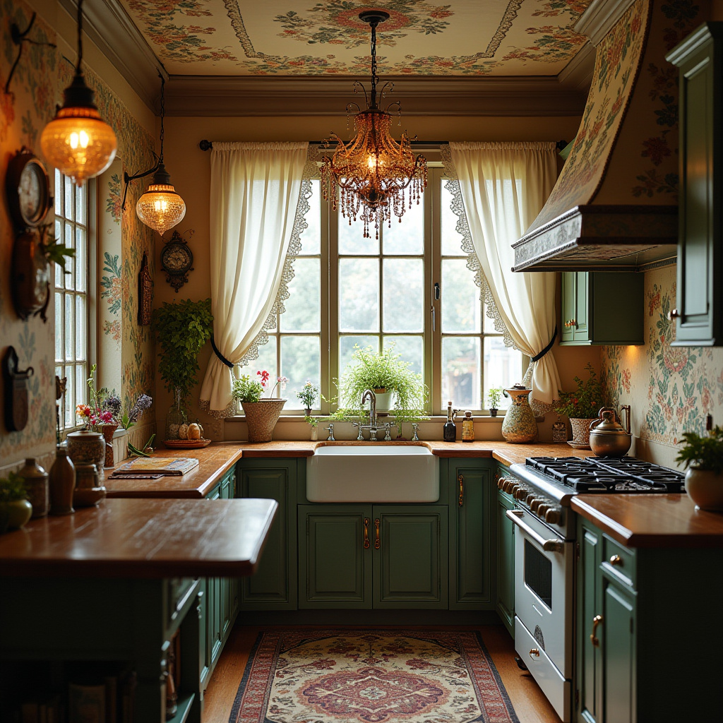 boho kitchen curtain ideas 29