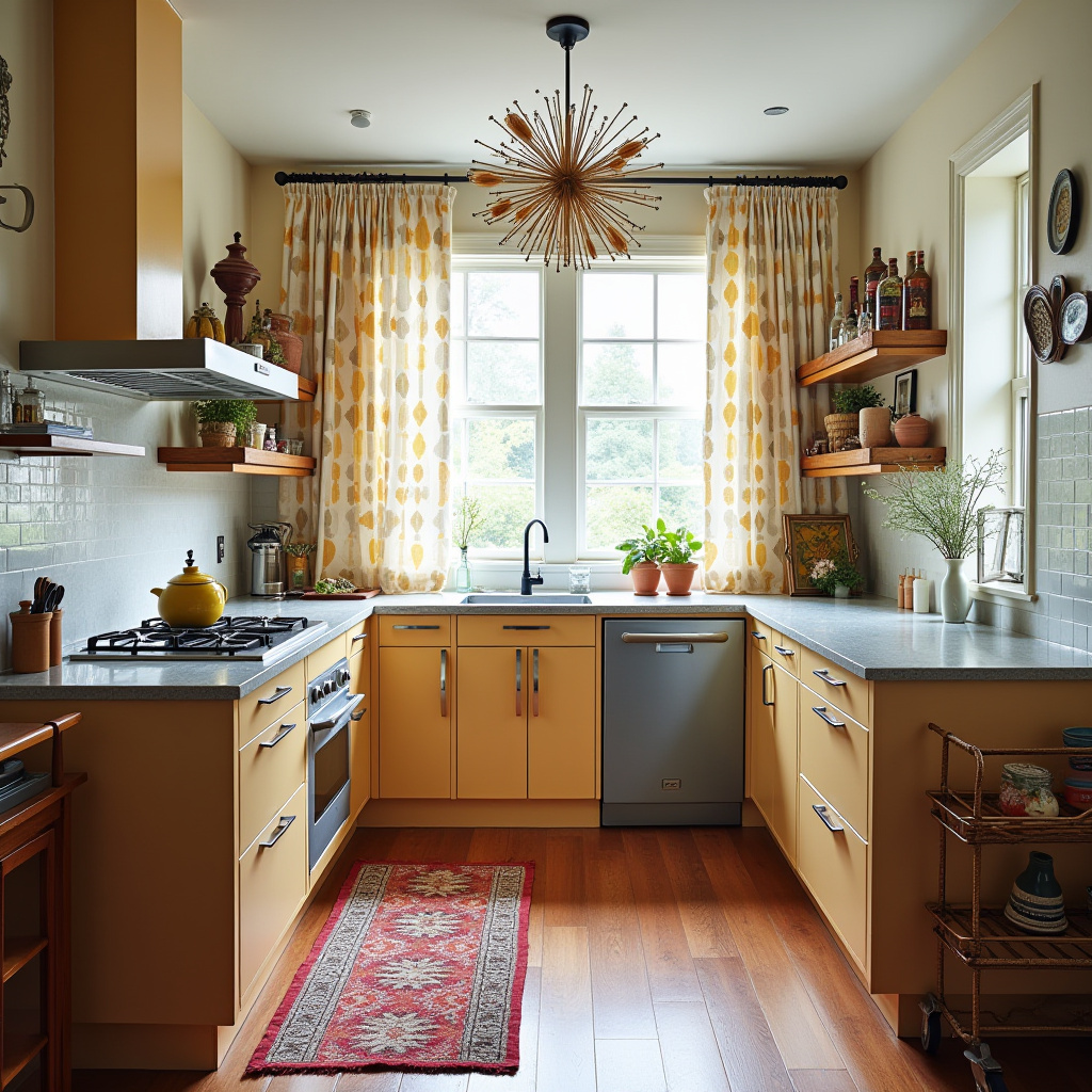 boho kitchen curtain ideas 32