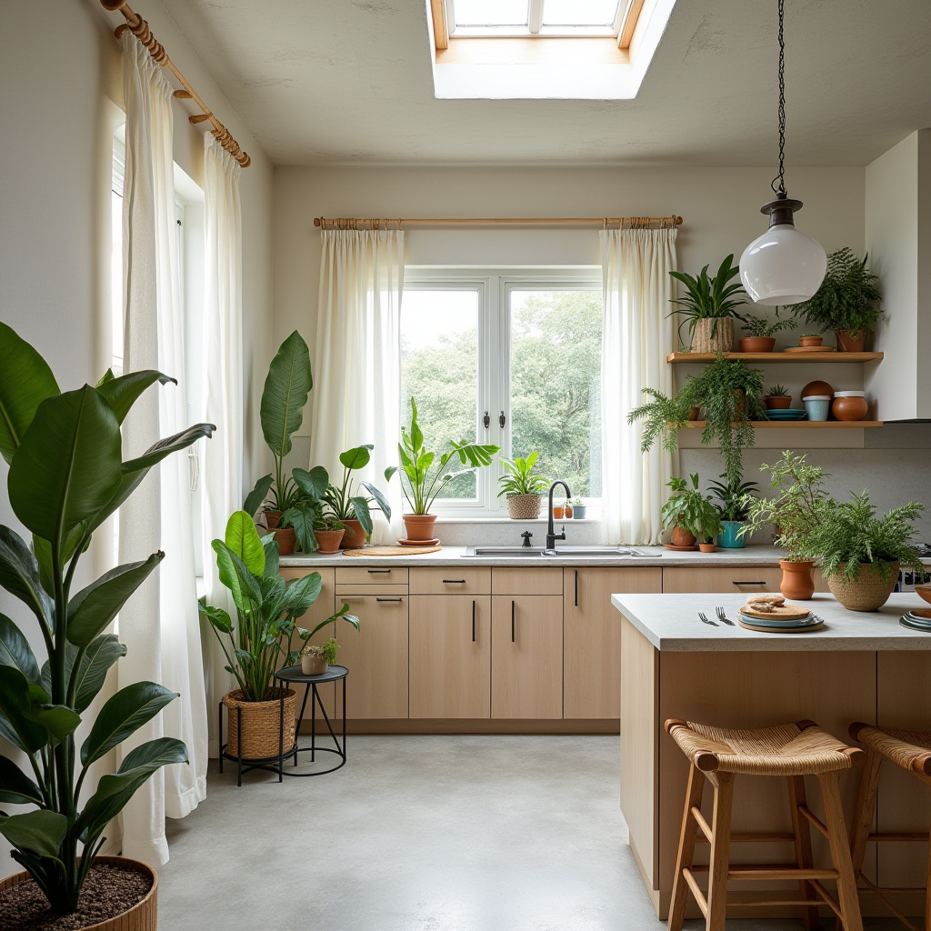 boho kitchen curtain ideas 34