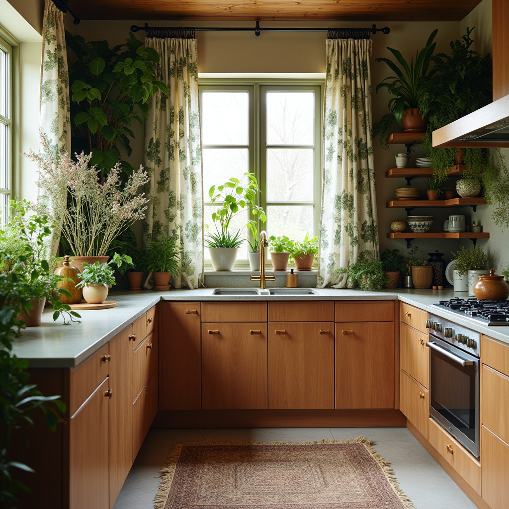 boho kitchen curtain ideas 39